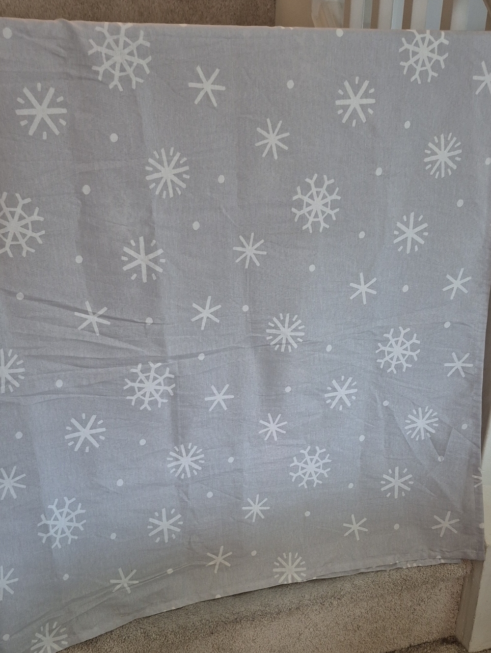 Wondershop Gray Snowflake Shower Curtain